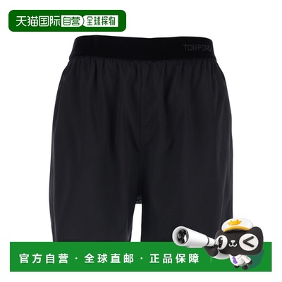 香港直邮潮奢 Tom Ford 汤姆 福特 女士 Lettering 黑色松紧带束L