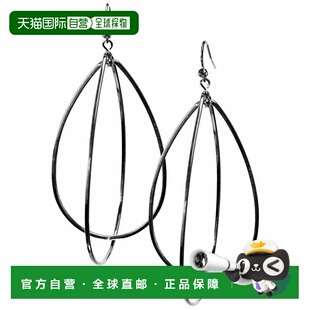 1h可退 【美国直邮】GUESS|3 英寸银色泪珠形耳环耳饰