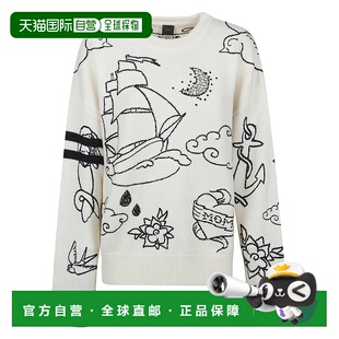 女士针织毛衣 Pinko 105427A2PK 白色 Swea AW2025 香港直邮PINKO
