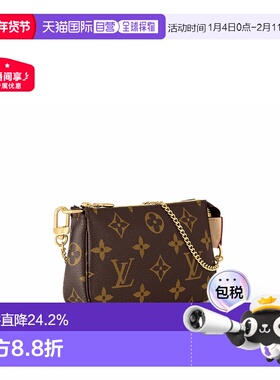 自营LV/路易威登pochette经典老花链条单肩麻将包女包新年礼物
