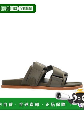 香港直邮MONCLER 男士凉鞋 K109A4L00010M502781N CO 绿色 露趾拖