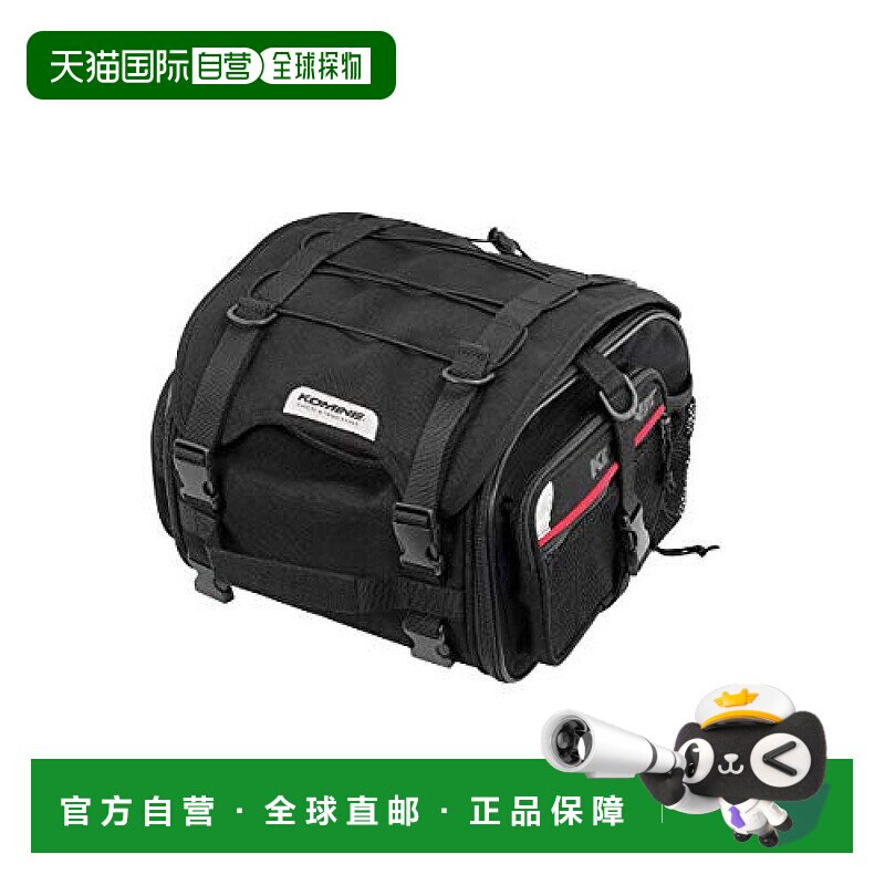 【日本直邮】Komine自行车座包黑色体积大容量多简约结实耐用