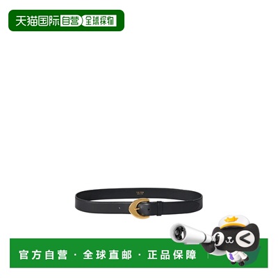 香港直邮THE ROW 女士腰带 W1615L60BLSG SS2024 黑色 Arrow针扣