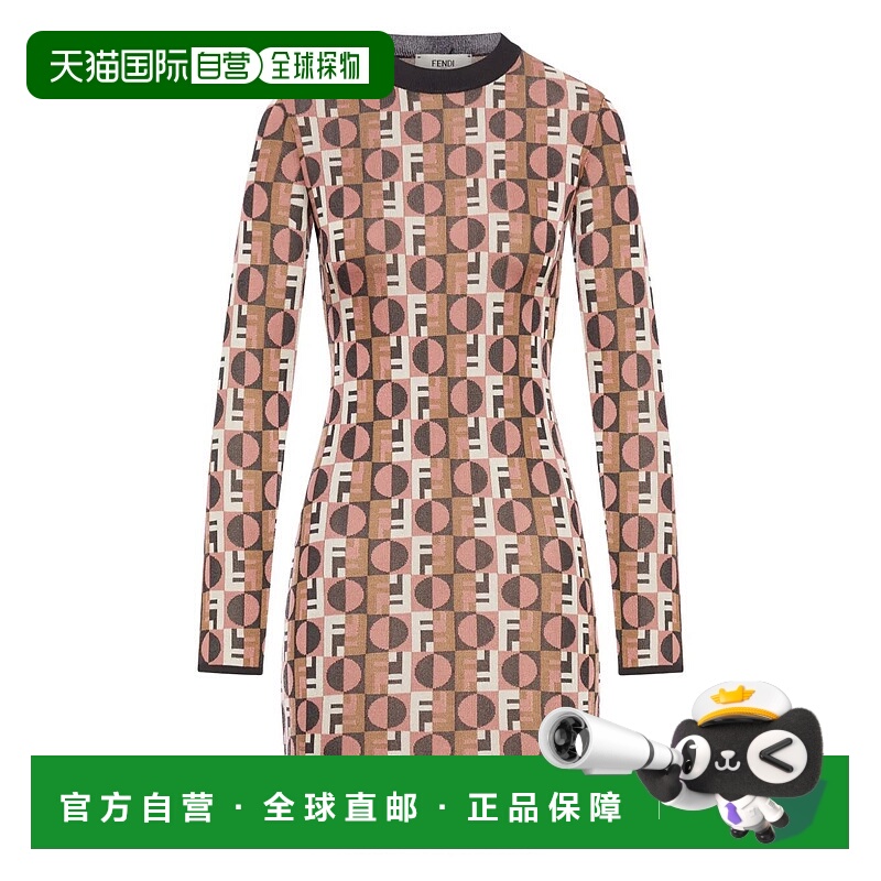 1h可退 香港直邮FENDI 女士连衣裙 FZDD92AYLVF1T6N AW2025 花色