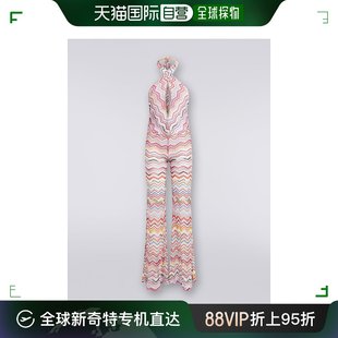 女士 香港直邮潮奢 米索尼 MS24SG07BR00T MISSONI V领钩编连体裤