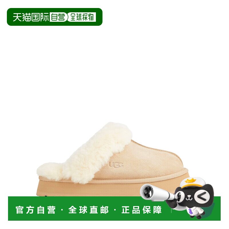 香港直邮Ugg 女士 Mules 木屐 beige米色 舒适时尚女鞋拖鞋穆勒鞋图片