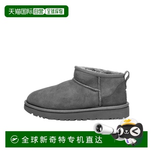 1116109GRY AW2023 香港直郵UGG 灰色 徽標(biāo)短 女士高跟鞋 1h可退