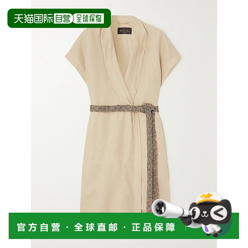 1h可退 香港直邮Loro Piana 诺悠翩雅 女士 垂坠亚麻马甲 FAM8940