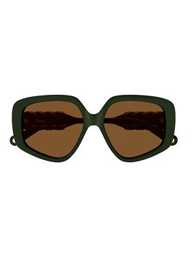 CHLOÉ 女士太阳镜 CH0210S004GREENGREENBROWN SS2025
