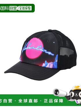 香港直邮VALENTINO 男士帽子 XY2HDA28KZEC98 SS2022 黑色 霓虹宇