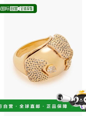 1h可退 香港直邮潮奢 ZIMMERMANN 女士 镀金水晶戒指 5434S24GOLD