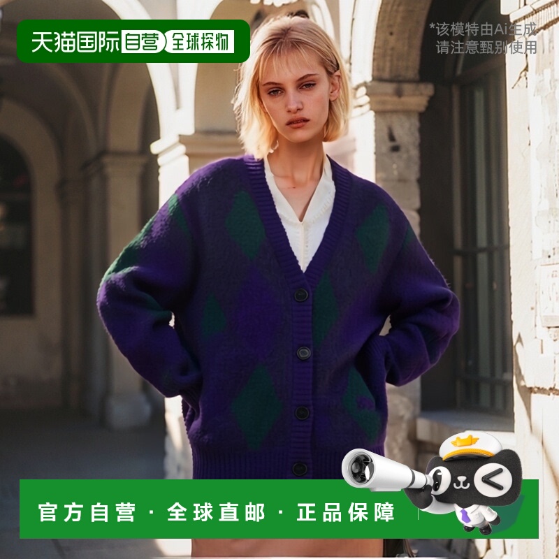 1h可退 香港直邮BURBERRY 女士针织毛衣 8076954B7447-4羊毛