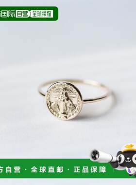 1h可退 日本直邮cui-cui 奇迹徽章戒指 K10YG 756303