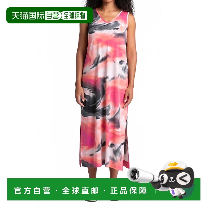 自营sympliReversible Slit Tank Dress In Marble - marble 美国