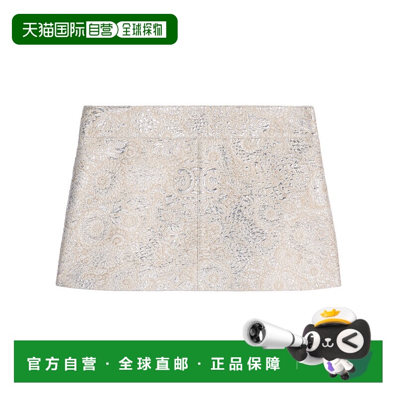 香港直邮CELINE 女士半身裙 2J807135Z02AG AW2025 白色 图案半身