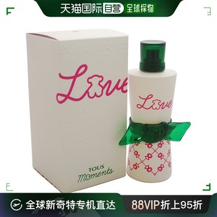 美国直邮Tous桃丝熊Love Moments爱女士香水EDT90ml木质花香调