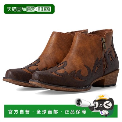 1h可退 【美国直邮】roper 女士 靴子时尚皮靴高跟鞋踝靴拉链正品