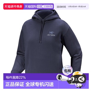 加拿大直邮始祖鸟EMBLEM FLEECE女士连帽抓绒休闲卫衣