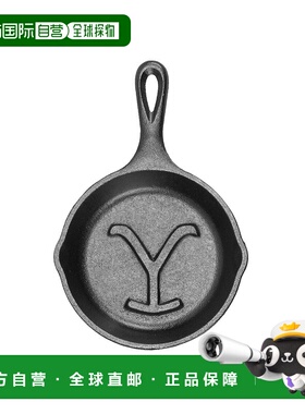 自营 Lodge Yellowstone 5 英寸调味铸铁 Power Y 煎锅 - 黑色 美