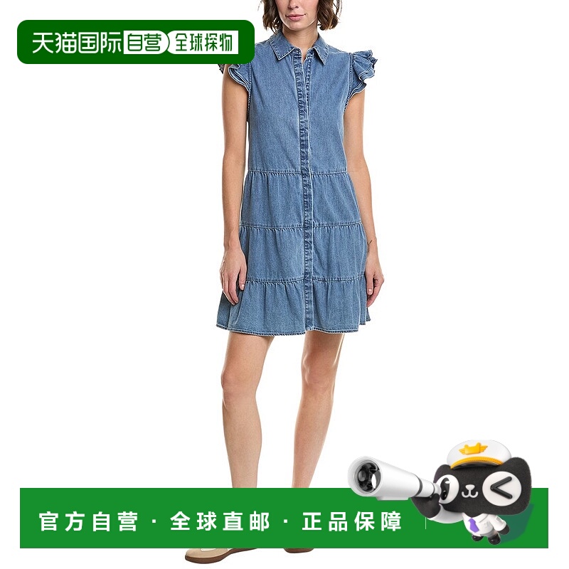 自营alice + olivia Jem Mini Dress - blue 美国奥莱直发