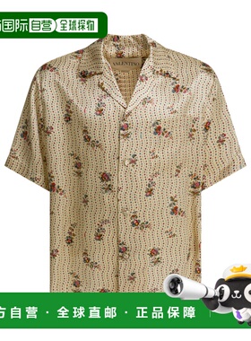 香港直邮VALENTINO 男士衬衫 8V3AA111B9GZC9 SS2026 黄色 Shirts