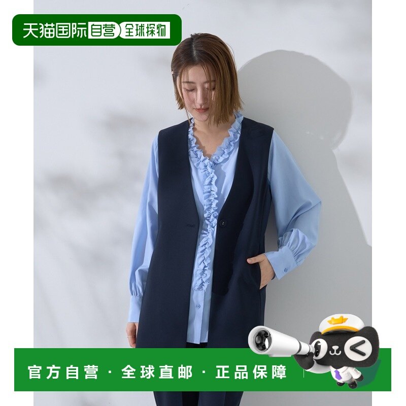 1h可退 日本直邮YECCA VECCA 女装 无领短款背心 修身V领单扣设计,女装/女士精品,马夹,淘宝优惠券,粉丝福利购,淘宝优惠卷