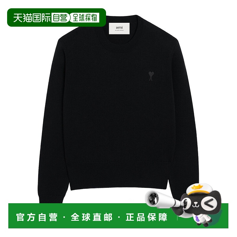香港直邮Ami Paris 羊毛圆领毛衣 FKS826001.长袖