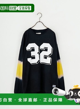 1h可退 日本直邮ILL ONE EIGHTY 女装 棉 联名扎染长袖T恤 半拉链