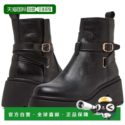 自营Women's Steve Madden Colletta Boots Black Leather Ankle