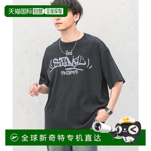 LOGO圖案寬松T恤 日本直郵SIGNAL SPORTS 男士 131847純棉
