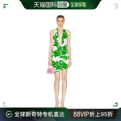 香港直邮潮奢 MONSE 女士 印花斗篷式迷你连衣裙 MS230203FPJ