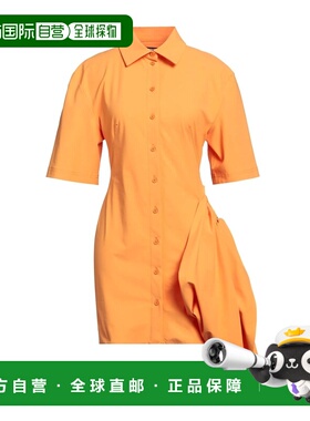 1h可退 香港直邮Jacquemus 女士 短款连衣裙 orange橙色 舒适时尚