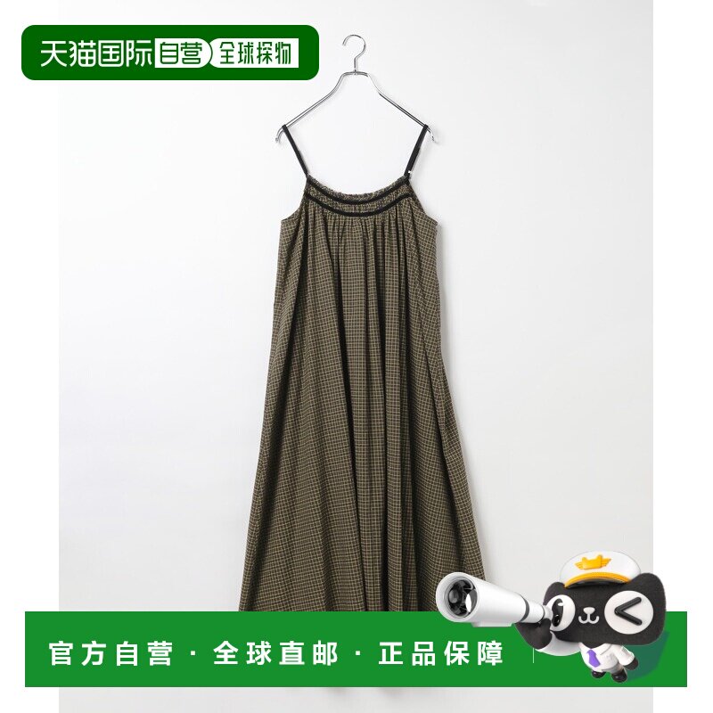 BAYFLOW 女装 迷你格纹吊带连衣裙 贝罗绒+流苏设【付后1h可退】