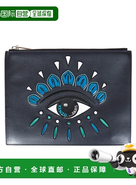 香港直邮KENZO 女士单肩包 F852SA607L22BLACK 黑色 印花图案手拿