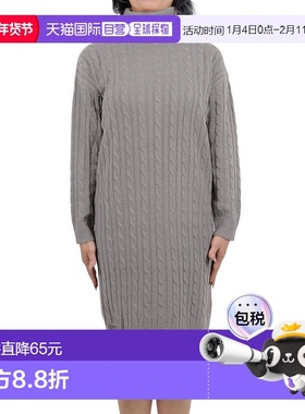 日本直邮KOBE LETTUCE 总电缆针织连衣裙【龟脖长款】 [E1536] KO