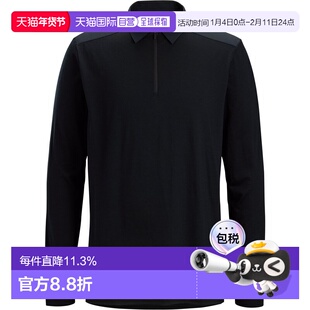 加拿大直邮始祖鸟 FRAME POLO 男士舒适透气微弹长袖Polo衫