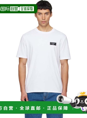1h可退 香港直邮潮奢 Balmain 巴尔曼 男士 白色 Couture Label T