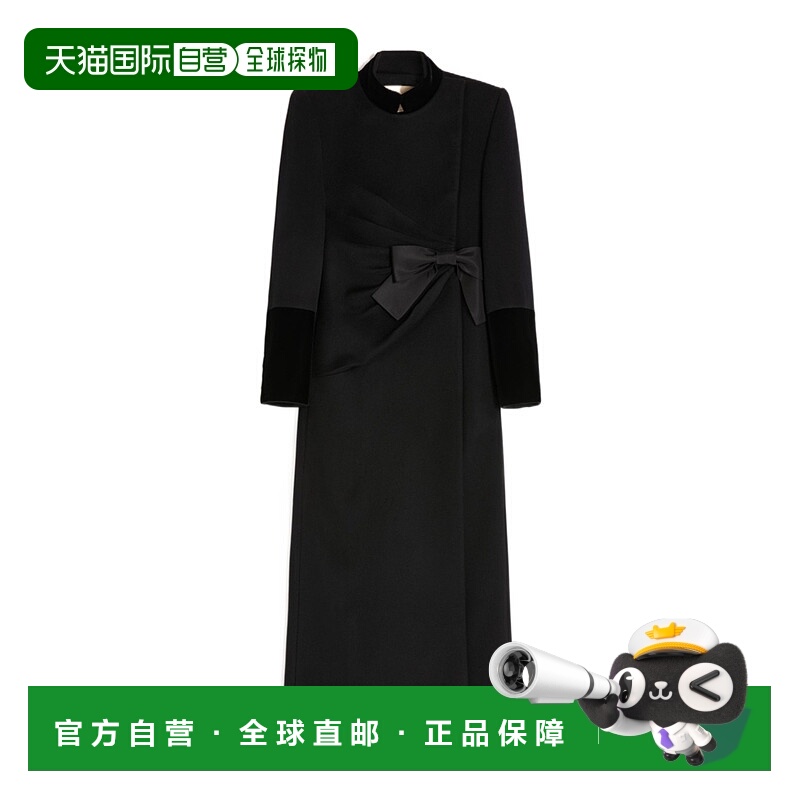 1h可退 香港直邮VALENTINO 女士大衣 BCA8056JA0NO SS2025 黑色