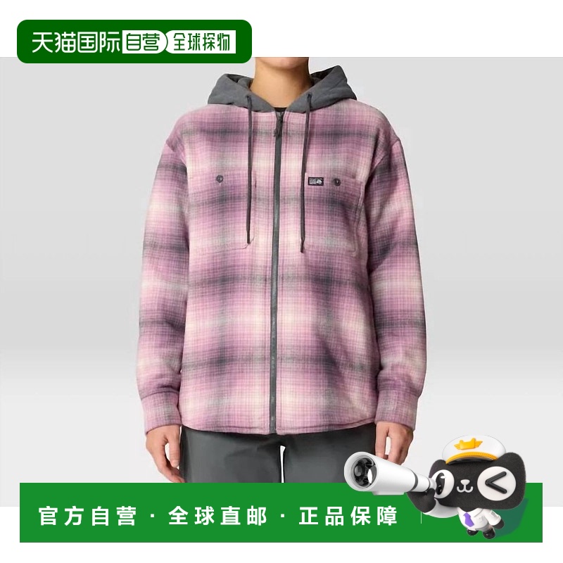 自营 mountain hardwearPlusher Microchill衬里衬衫，深灰色，深