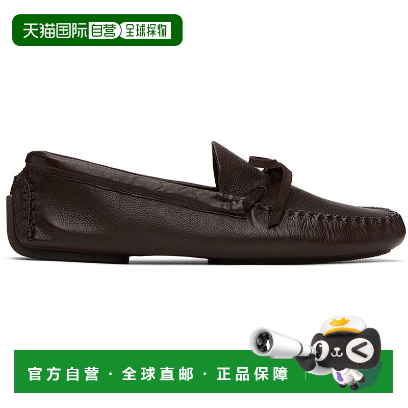 1h可退 香港直邮潮奢 The Row 女士 棕色 Lucca 乐福鞋 F1368L74