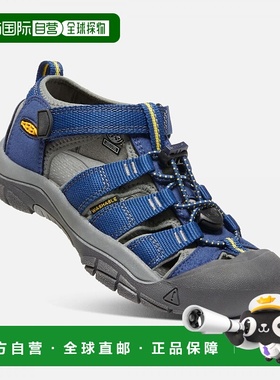 自营Keen Newport H2 1009938徒步凉鞋大码儿童蓝色深款Gargoyle