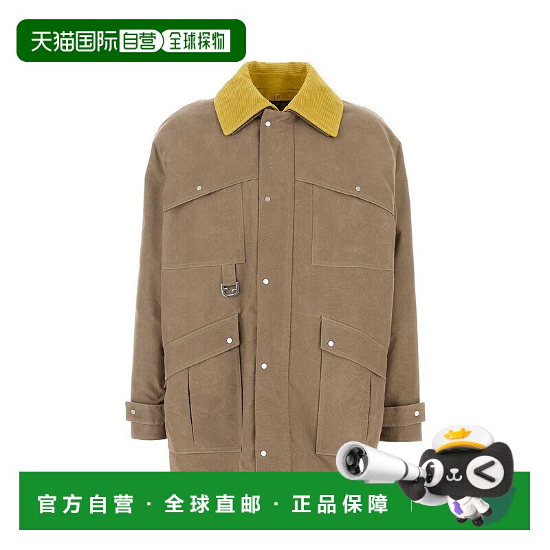 香港直邮Fendi 芬迪 男士 CAPPUCCINO 帆布大衣 FW1329ASC3F0GZ7F
