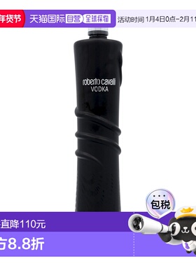 欧洲直邮Roberto Cavalli黑色伏特加1000ml浓郁清淡能量补充