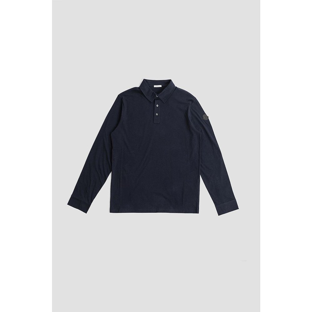 MONCLER 男士POLO衫 8B0000289AMY778 AW2024 蓝色