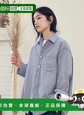 韩国直邮FILLUMINATE 公用男衬衫 FBEUUSH156NY Seersucker Strip