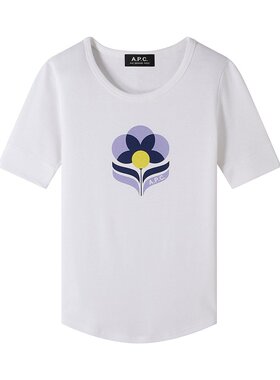 a.p.c.【美国奥莱】直发 GardÃnia T 恤 - 白色