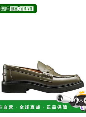 香港直邮DIOR 女士芭蕾乐福鞋 KDB759ACA11HGREEN SS2024 军绿色