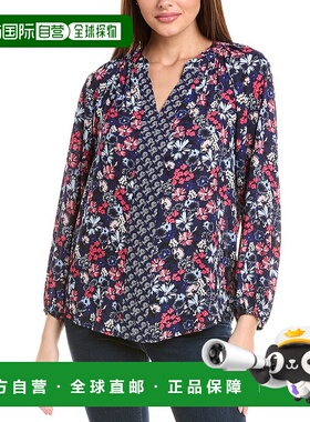 自营 Jones New York 插肩袖衬衫 - 蓝色 美国奥莱直发女装