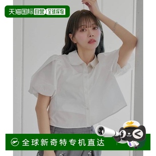 Chico 牛仔 SALON 1h可退 襯衫 日本直郵官方授權(quán) 雙色泡泡袖