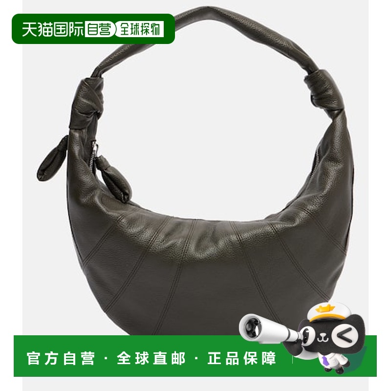 1h可退 香港直邮Lemaire 女士 Fortune 牛角包形皮革肩包
